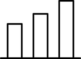 icône de ligne graphique vecteur