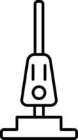 icône de ligne d'aspirateur vecteur