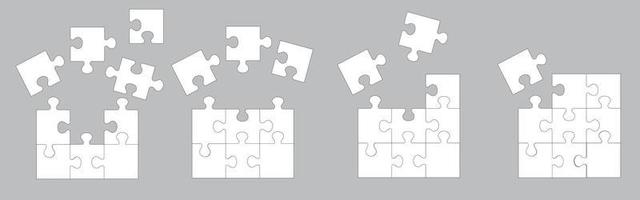 illustration de conception de vecteur d'icône de puzzle