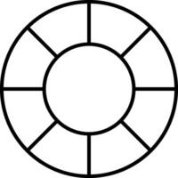 icône de ligne de roue de couleur vecteur