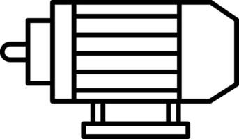 électrique moteur ligne icône vecteur