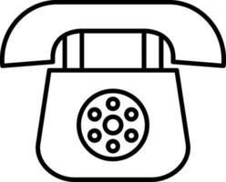 icône de ligne téléphonique vecteur