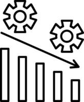 icône de la ligne de gestion vecteur