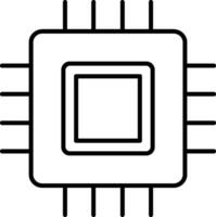 icône de ligne de circuit imprimé vecteur