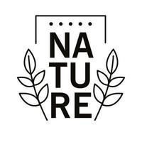 label qualité nature vecteur