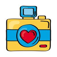 appareil photo photographique amour vecteur