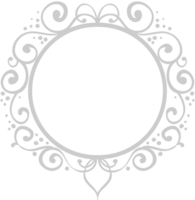 bordure de cadre de cercle vecteur