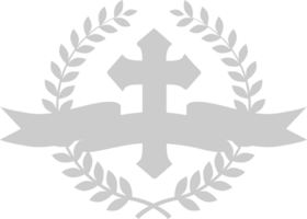 emblème croix vecteur