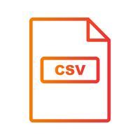 Icône de vecteur CSV