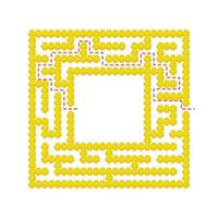 labyrinthe abstrait. jeu pour les enfants. casse-tête pour les enfants. énigme du labyrinthe. trouver le bon chemin. illustration vectorielle de couleur. vecteur