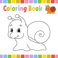 pages de livre de coloriage pour les enfants. illustration vectorielle de dessin animé mignon. vecteur