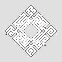 labyrinthe abstrait. jeu éducatif pour les enfants. casse-tête pour les enfants. énigme du labyrinthe. trouver le bon chemin. illustration vectorielle. vecteur