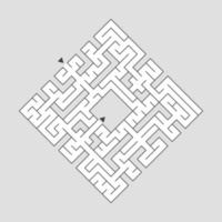 labyrinthe abstrait. jeu éducatif pour les enfants. casse-tête pour les enfants. énigme du labyrinthe. trouver le bon chemin. illustration vectorielle. vecteur