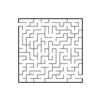 labyrinthe abstrait. jeu éducatif pour les enfants. casse-tête pour les enfants. énigme du labyrinthe. trouver le bon chemin. illustration vectorielle. vecteur