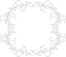 cercle de cadre de décoration vecteur