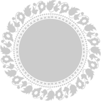 cercle de cadre de décoration vecteur