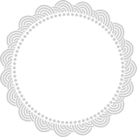 cadre de cercle de décoration vecteur