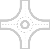 routes rond point vecteur