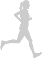 courir femme vecteur