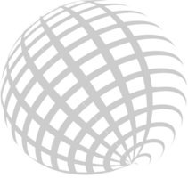 logo de grille globe vecteur