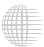 logo de grille globe vecteur