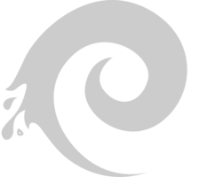 logo de l'eau en spirale vecteur