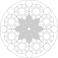 cercle de mandalas de guérison vecteur