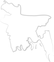 carte du bangladesh vecteur