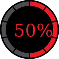 préchargeur circulaire 50% vecteur