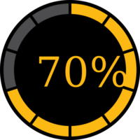 préchargeur circulaire 70% vecteur