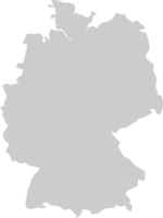 carte de l'Allemagne vecteur