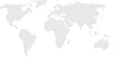 carte du monde en pointillé vecteur