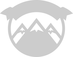 logo de montagne vecteur