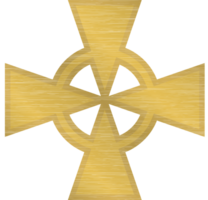 croix maltaise d'or vecteur