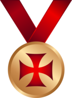 médaille de croix de Malte vecteur