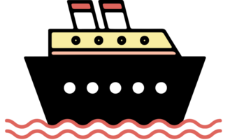 compagnie de croisière vecteur