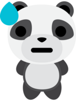 sweat panda emoji vecteur