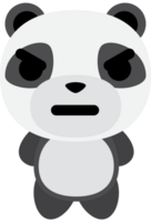 emoji panda en colère vecteur