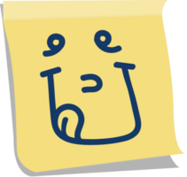 emoji post it tounge vecteur