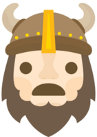 emoji viking triste vecteur
