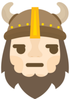 emoji viking smirk vecteur