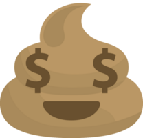 emoji caca dollar vecteur