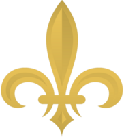 fleur de lis or vecteur