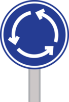 panneau de signalisation de rond-point vecteur