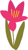 fleur dessiné à la main vecteur