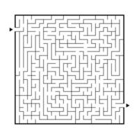grand labyrinthe difficile. jeu pour enfants et adultes. casse-tête pour les enfants. énigme du labyrinthe. trouver le bon chemin. illustration vectorielle plane. vecteur