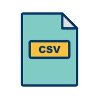 Icône de vecteur CSV