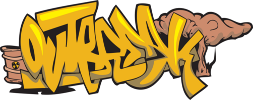 typographie graffiti vecteur
