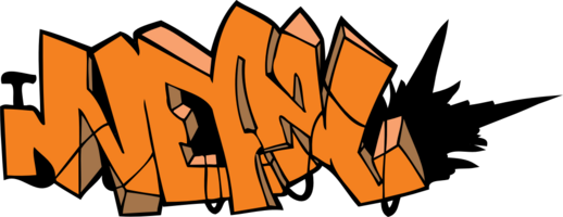 typographie graffiti vecteur