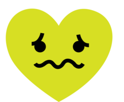 coeur emoji triste vecteur